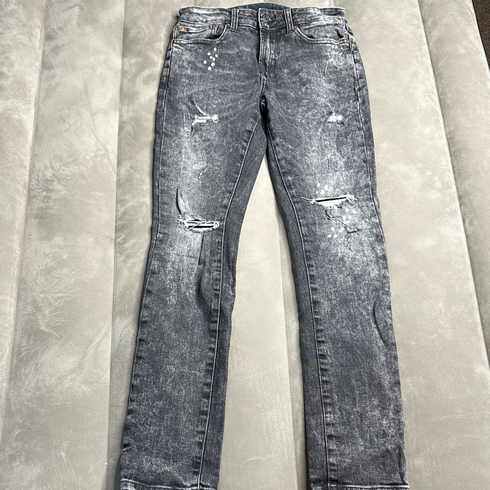 Men’s Aero Skinny Trendy Distressed Denim Jeans‎ Size 28 x 32